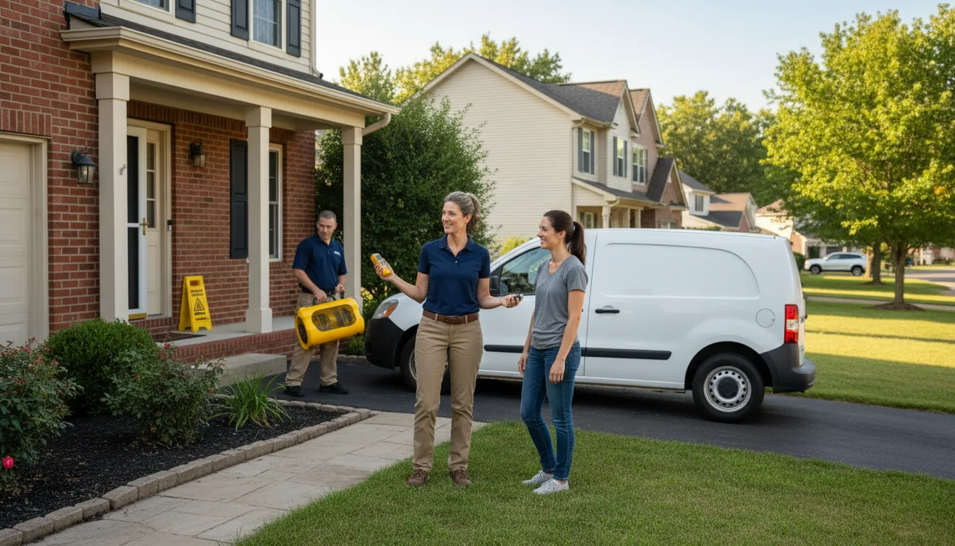 Residential water damage restoration in Orrs Island, ME